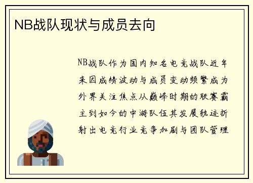 NB战队现状与成员去向
